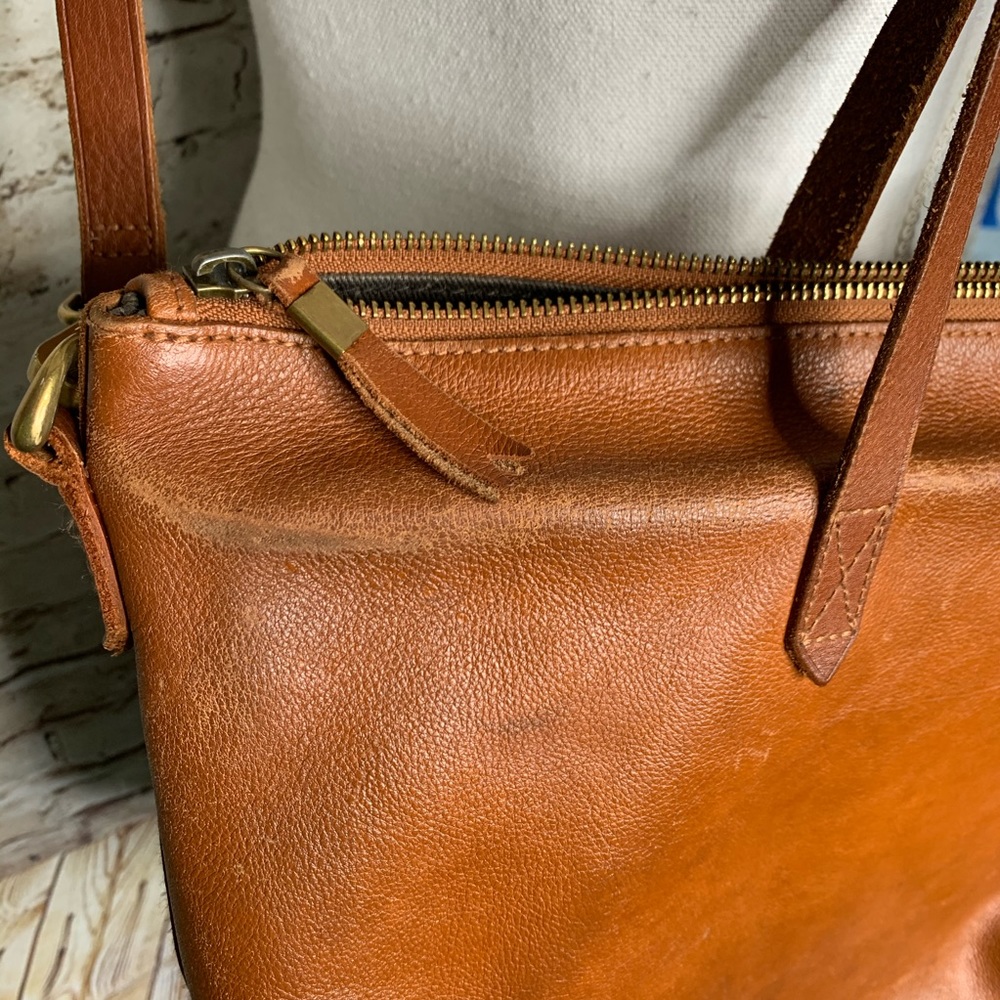 Madewell the transport satchel cognac brown - Picture 5 of 13